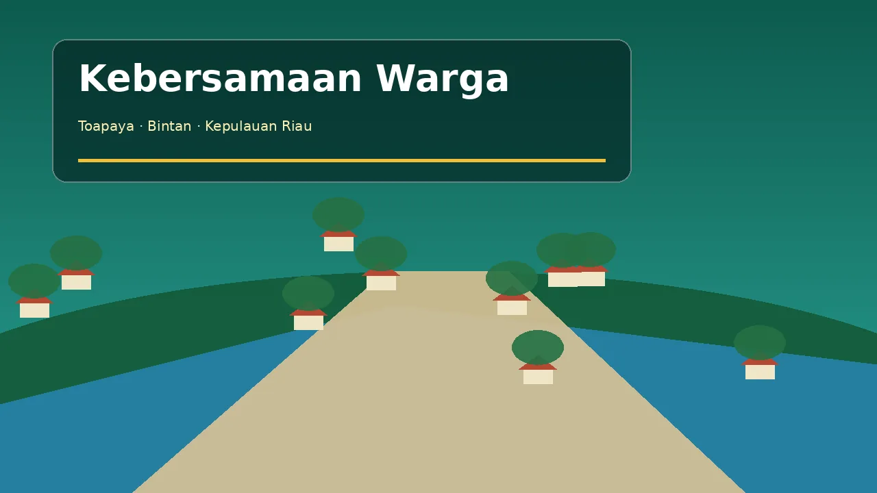 Ilustrasi kebersamaan warga Toapaya